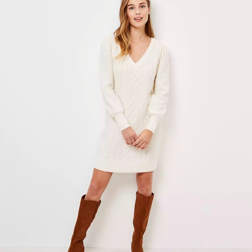 Loft cable knit sweater